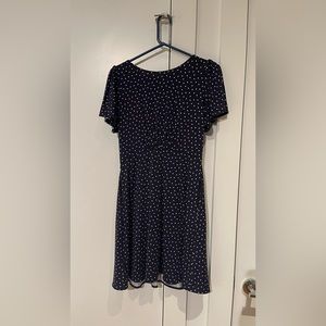 *NWT* Navy Blue Polka Dot Short Sleeve Dress